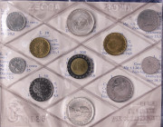 REPUBBLICA ITALIANA - Repubblica Italiana (monetazione in lire) (1946-2001) - Serie zecca 1986 Mont. 23 In confezione - 11 valori

Status: FDC