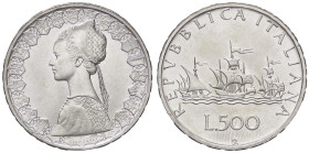REPUBBLICA ITALIANA - Repubblica Italiana (monetazione in lire) (1946-2001) - 500 Lire 1989 - Caravelle Mont. 24 AG

Status: FDC