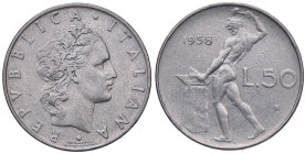 REPUBBLICA ITALIANA - Repubblica Italiana (monetazione in lire) (1946-2001) - 50 Lire 1958 Mont. 15 R AC

Status: BB+