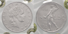 REPUBBLICA ITALIANA - Repubblica Italiana (monetazione in lire) (1946-2001) - 50 Lire 1958 Mont. 15 R AC Sigillata Marco Esposito

Status: BB