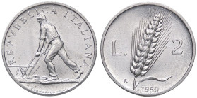 REPUBBLICA ITALIANA - Repubblica Italiana (monetazione in lire) (1946-2001) - 2 Lire 1950 Mont. 7 IT

Status: FDC
