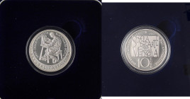 REPUBBLICA ITALIANA - Repubblica Italiana (monetazione in euro) (2002) - 10 Euro 2007 - Scuola arte della medaglia AG In confezione In confezione con ...