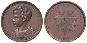 MEDAGLIE - SAVOIA - Vittorio Emanuele II Re d'Italia (1861-1878) - Medaglia 1879 - Per i 10 anni del Principe di Napoli, i Fermani coetanei R AE Ø 35 ...