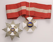 MEDAGLIE - SAVOIA - Vittorio Emanuele III (1900-1943) - Onorificenza Croce Grand'Ufficiale della Corona d'Italia I classe MD Croce da collo (mm 50) e ...