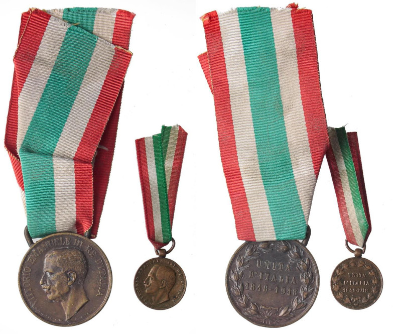 MEDAGLIE - SAVOIA - Vittorio Emanuele III (1900-1943) - Medaglia 1848 - 1918 Uni...