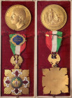 MEDAGLIE - SAVOIA - Vittorio Emanuele III (1900-1943) - Onorificenza 1913 - Esposizione Internazionale Industrie alimentari ed igiene di Genova AE dor...