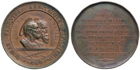 MEDAGLIE - PAPALI - Pio IX (1866-1870) - Medaglia 1867 - SS. Pietro e Paolo AE Ø 49 Colpetti

Status: BB+