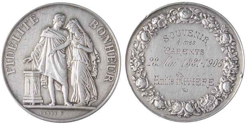 MEDAGLIE ESTERE - FRANCIA - Terza Repubblica (1870-1940) - Medaglia AG Opus: Pet...