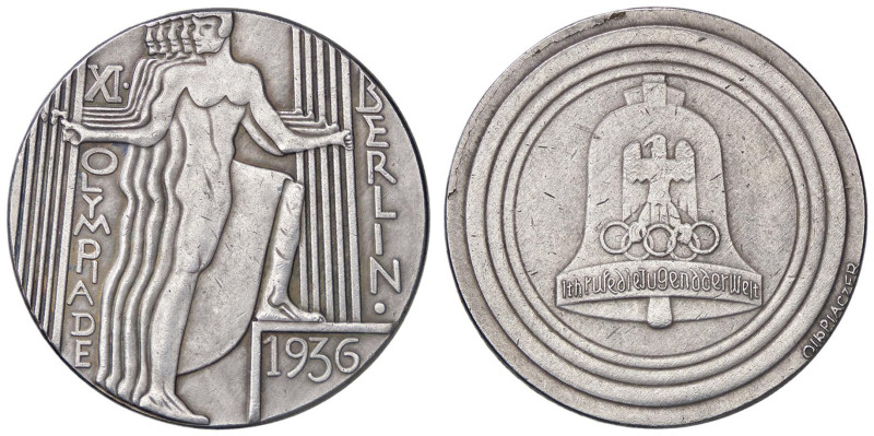 MEDAGLIE ESTERE - GERMANIA - Terzo Reich (1933-1945) - Medaglia 1936 - Olimpiadi...