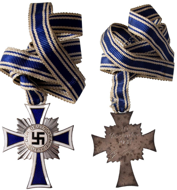 MEDAGLIE ESTERE - GERMANIA - Terzo Reich (1933-1945) - Croce 1938 - Delle madri ...