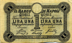 CARTAMONETA - NAPOLI - Fedi di Credito Biglietti - Lira 01/08/1873 Gav. 67 R Ascione/Robba/Ghirardini

Status: qBB