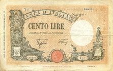 CARTAMONETA - BANCA d'ITALIA - Vittorio Emanuele III (1900-1943) - 100 Lire - Barbetti 09/12/1942 - Fascio Alfa 370; Lireuro 21A Azzolini/Urbini

St...