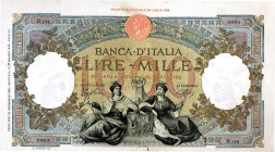 CARTAMONETA - BANCA d'ITALIA - Vittorio Emanuele III (1900-1943) - 1.000 Lire - Rep. Marinare (Aquila) 28/11/1942 Alfa 672; Lireuro 46C R Azzolini/Urb...