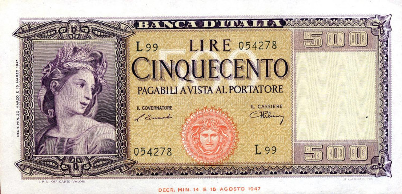 CARTAMONETA - BANCA d'ITALIA - Repubblica Italiana (monetazione in lire) (1946-2...