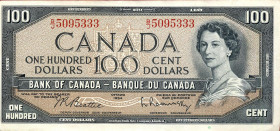 CARTAMONETA ESTERA - CANADA - Elisabetta II (1952-2022) - 100 Dollari 1954 (1955-1976) Pick 82

Status: qSPL