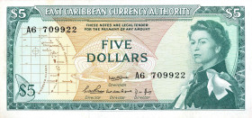 CARTAMONETA ESTERA - CARAIBI (TERRITORI BRITANNICI) - Elisabetta II (1952-2022) - 5 Dollari (1965) Pick 14a

Status: qFDS