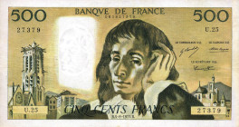 CARTAMONETA ESTERA - FRANCIA - Quinta Repubblica (1959) - 500 Franchi 05/08/1971 Pressato

Status: qSPL