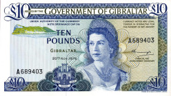 CARTAMONETA ESTERA - GIBILTERRA - Elisabetta II (1952-2022) - 10 Sterline 20/11/1975 Pick 22

Status: qFDS