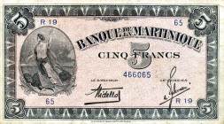 CARTAMONETA ESTERA - MARTINICA - Governo di Vichy (1940-1944) - 5 Franchi (1942) Pick 16

Status: qBB