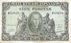 CARTAMONETA ESTERA - SPAGNA - Francesco Franco Caudillo (1939-1975) - 100 Pesetas 09/01/1940 (1943) Pick 118

Status: BB+