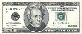 CARTAMONETA ESTERA - U.S.A. - 20 Dollari 1999

Status: SPL