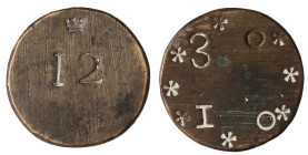 PESI MONETALI (BR g. 27,17) Gr. 26,73 - Lotto di 2 pesi

Status: med. BB