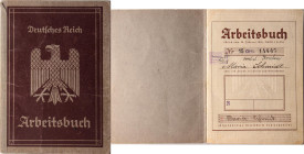 VARIE - Terzo Reich (1933-1945) Libretto di lavoro con timbri e date

Status: Ottimo