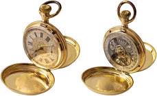 VARIE - Orologi da taschino In oro 18 kt con cassa lavorata, gr, 105,10, mm 50

Status: Ottimo