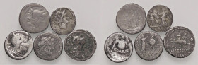 LOTTI - Repubblicane Anonima, Sergia, Egnatuleia, Cordia, Carisia - Lotto di 5 monete

Status: B÷MB+
