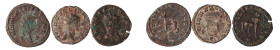LOTTI - Imperiali Lotto di 3 antoniniani di Gallieno con al R/ antilope, grifo, centauro

Status: MB÷BB