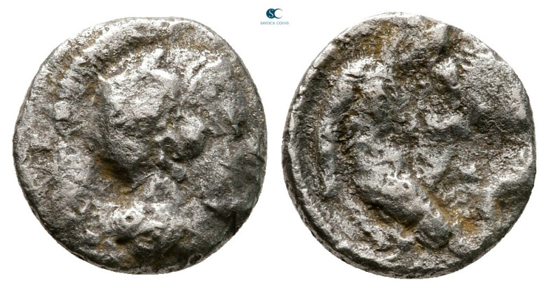 Lucania. Herakleia circa 420-390 BC. 
Diobol AR

11 mm, 1,07 g



Fine