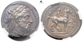 Kings of Macedon. Amphipolis. Philip II of Macedon 359-336 BC. Posthumous issue of Amphipolis, ca. 323-315 BC. Tetradrachm AR