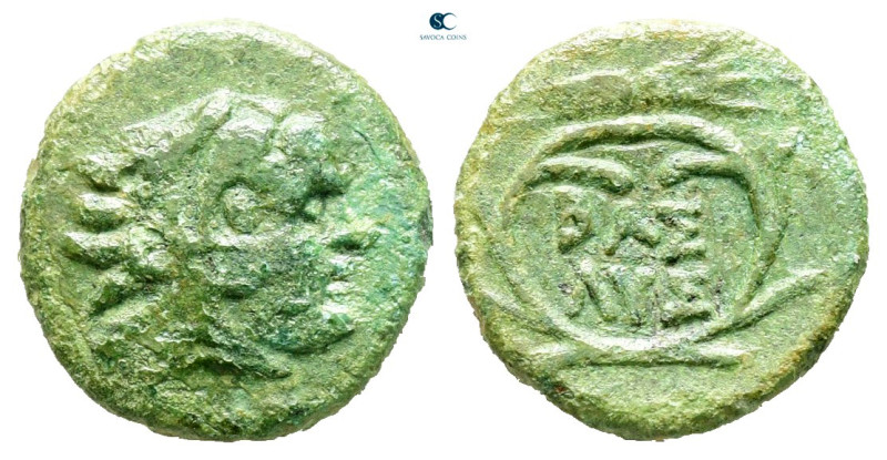Kings of Thrace. Macedonian. Lysimachos 305-281 BC. 
Bronze Æ

13 mm, 1,62 g...