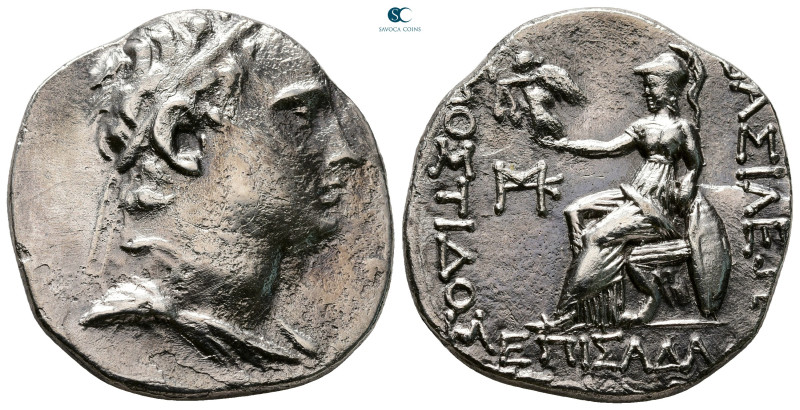 Kings of Thrace. Kainian. Mostis 139-101 BC. RY 37 = 103/2 BC
Tetradrachm AR
...