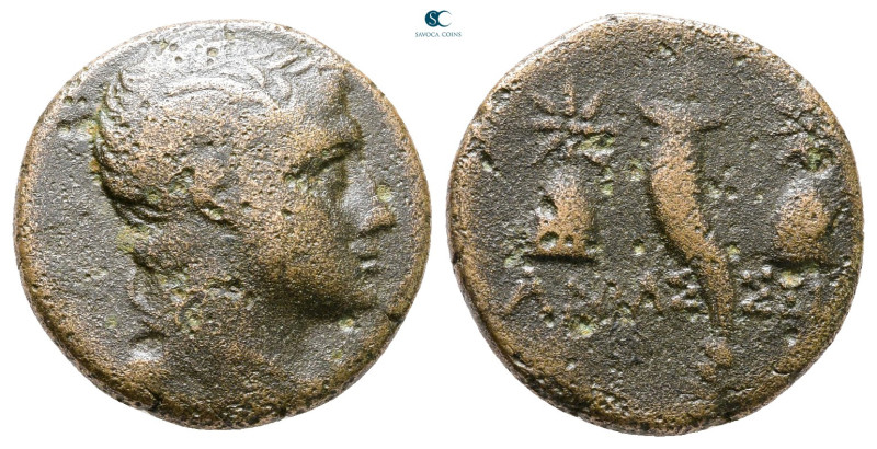 Pontos. Amaseia. Time of Mithradates VI Eupator circa 120-63 BC. 
Bronze Æ

1...