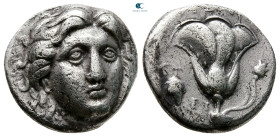 Islands off Caria. Rhodos circa 340-316 BC. Didrachm AR