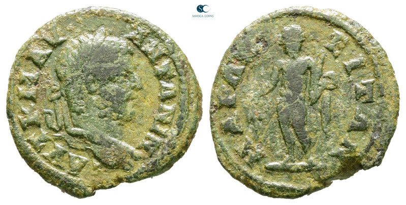 Thrace. Maroneia. Caracalla AD 198-217. 
Bronze Æ

18 mm, 3,38 g



Nearl...