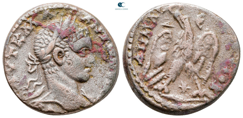 Seleucis and Pieria. Antioch. Elagabal AD 218-222. 
Billon-Tetradrachm

25 mm...