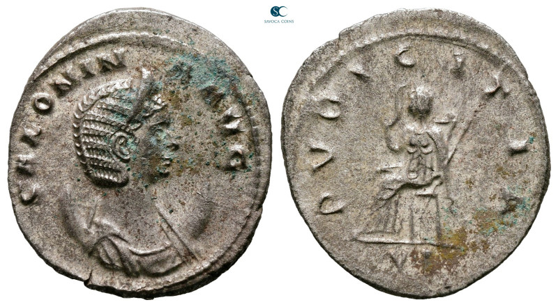 Salonina AD 254-268. Rome
Billon Antoninianus

22 mm, 2,61 g



Very Fine