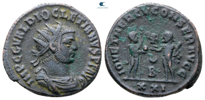 Diocletian AD 284-305. Antioch
Antoninianus Æ

21 mm, 4,53 g



Very Fine...