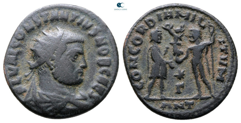 Constantius I Chlorus, as Caesar AD 293-305. Antioch
Radiatus Æ

20 mm, 3,05 ...