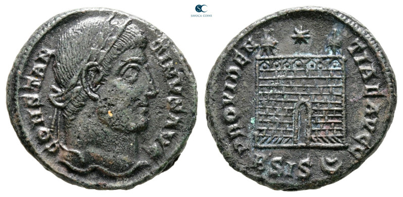 Constantine I the Great AD 306-337. Siscia
Follis Æ

18 mm, 3,24 g



Ver...