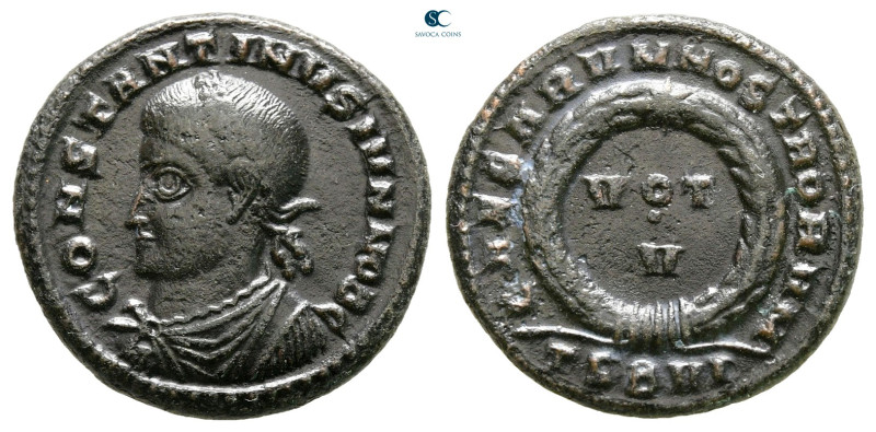 Constantine II, as Caesar AD 317-337. Thessaloniki
Follis Æ

18 mm, 2,95 g
...