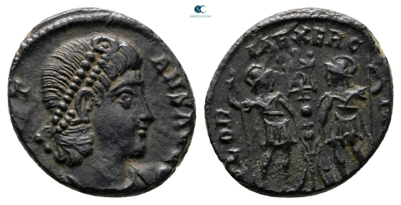 Constans AD 337-350. Uncertain mint
Follis Æ

15 mm, 1,65 g



Very Fine