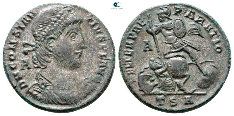 Constantius II AD 347-361. Thessaloniki
Follis Æ

23 mm, 5,06 g



Very F...