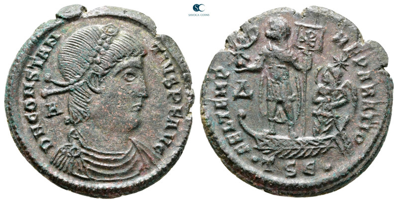 Constantius II AD 347-361. Thessaloniki
Follis Æ

25 mm, 5,92 g



Very F...