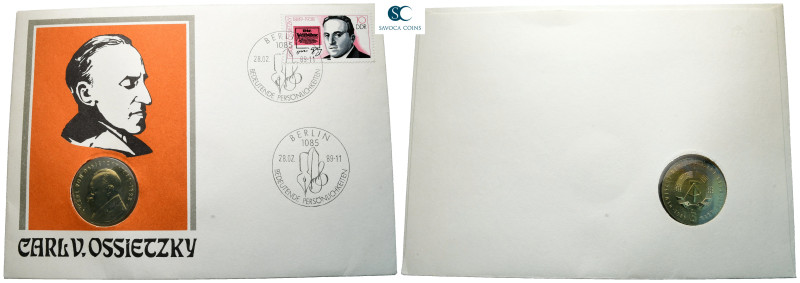 Germany. AD 1989-1989. 5 Mark 1989 Ossietzky
Numis Letter

 mm, g



Unci...