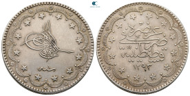 Turkey. Qustantînîya (Constantinople). Abdülhamid II AD 1876-1909. Year 1. 20 Kurush AR