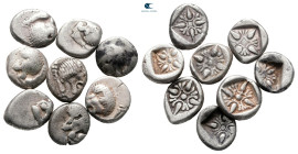 Lot of ca. 8 greek silver fractions / SOLD AS SEEN, NO RETURN!Nearly Very Fine