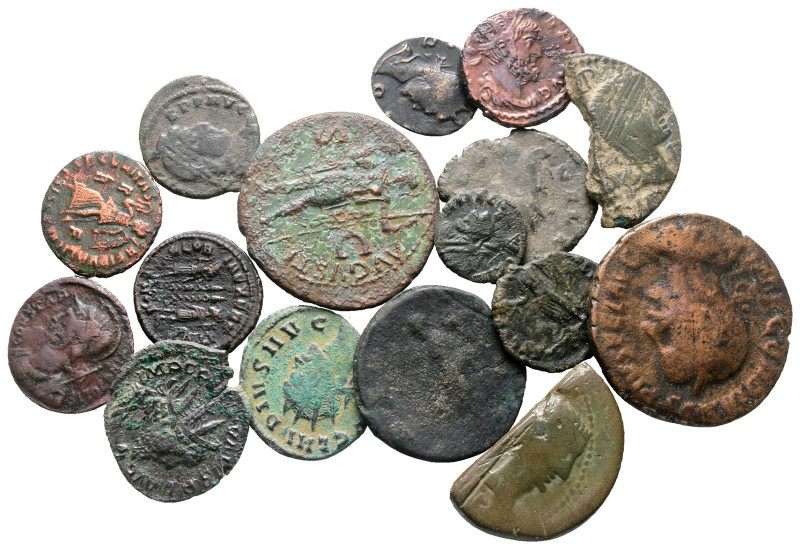 Lot of ca. 17 roman bronze coins / SOLD AS SEEN, NO RETURN! 

Good Fine